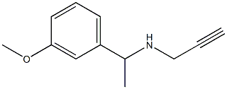 [1-(3-methoxyphenyl)ethyl](prop-2-yn-1-yl)amine 结构式