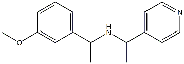 [1-(3-methoxyphenyl)ethyl][1-(pyridin-4-yl)ethyl]amine,,结构式