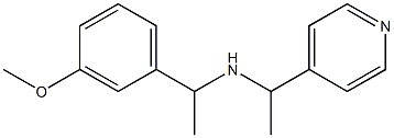 [1-(3-methoxyphenyl)ethyl][1-(pyridin-4-yl)ethyl]amine Structure