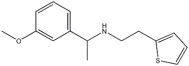 [1-(3-methoxyphenyl)ethyl][2-(thiophen-2-yl)ethyl]amine Struktur