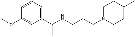 [1-(3-methoxyphenyl)ethyl][3-(4-methylpiperidin-1-yl)propyl]amine Struktur