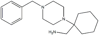 [1-(4-benzylpiperazin-1-yl)cyclohexyl]methanamine Struktur