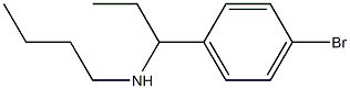 [1-(4-bromophenyl)propyl](butyl)amine Structure