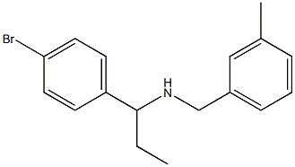 [1-(4-bromophenyl)propyl][(3-methylphenyl)methyl]amine Struktur