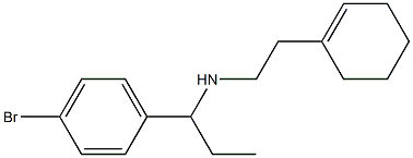 [1-(4-bromophenyl)propyl][2-(cyclohex-1-en-1-yl)ethyl]amine,,结构式