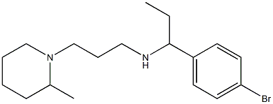  [1-(4-bromophenyl)propyl][3-(2-methylpiperidin-1-yl)propyl]amine