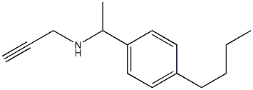 [1-(4-butylphenyl)ethyl](prop-2-yn-1-yl)amine Struktur
