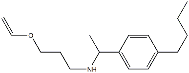 [1-(4-butylphenyl)ethyl][3-(ethenyloxy)propyl]amine Struktur