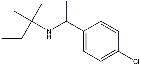 [1-(4-chlorophenyl)ethyl](2-methylbutan-2-yl)amine Struktur