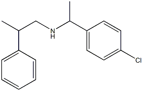 [1-(4-chlorophenyl)ethyl](2-phenylpropyl)amine 化学構造式