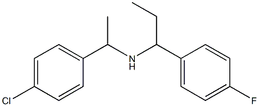 [1-(4-chlorophenyl)ethyl][1-(4-fluorophenyl)propyl]amine,,结构式