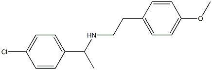 [1-(4-chlorophenyl)ethyl][2-(4-methoxyphenyl)ethyl]amine|