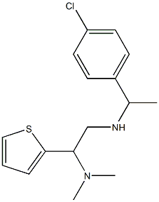 [1-(4-chlorophenyl)ethyl][2-(dimethylamino)-2-(thiophen-2-yl)ethyl]amine