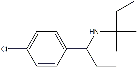 [1-(4-chlorophenyl)propyl](2-methylbutan-2-yl)amine,,结构式