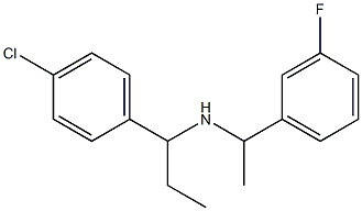 [1-(4-chlorophenyl)propyl][1-(3-fluorophenyl)ethyl]amine,,结构式