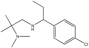 [1-(4-chlorophenyl)propyl][2-(dimethylamino)-2-methylpropyl]amine Structure