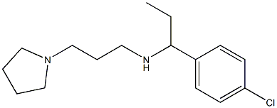 [1-(4-chlorophenyl)propyl][3-(pyrrolidin-1-yl)propyl]amine 化学構造式