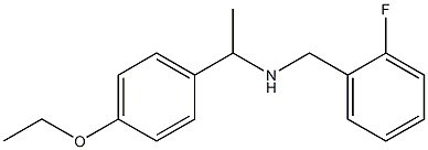 [1-(4-ethoxyphenyl)ethyl][(2-fluorophenyl)methyl]amine,,结构式