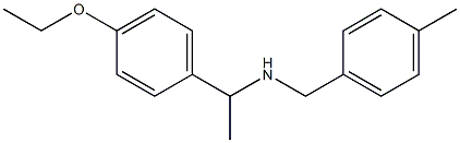 [1-(4-ethoxyphenyl)ethyl][(4-methylphenyl)methyl]amine Structure