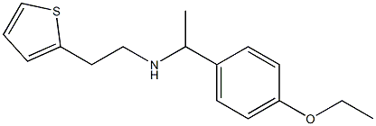 [1-(4-ethoxyphenyl)ethyl][2-(thiophen-2-yl)ethyl]amine 结构式