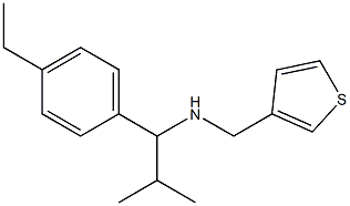 [1-(4-ethylphenyl)-2-methylpropyl](thiophen-3-ylmethyl)amine 化学構造式