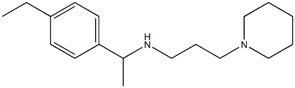 [1-(4-ethylphenyl)ethyl][3-(piperidin-1-yl)propyl]amine 结构式