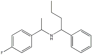 [1-(4-fluorophenyl)ethyl](1-phenylbutyl)amine 结构式