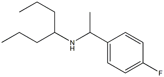 [1-(4-fluorophenyl)ethyl](heptan-4-yl)amine,,结构式