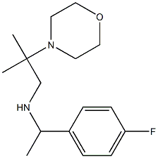 [1-(4-fluorophenyl)ethyl][2-methyl-2-(morpholin-4-yl)propyl]amine 化学構造式