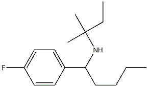 [1-(4-fluorophenyl)pentyl](2-methylbutan-2-yl)amine Structure