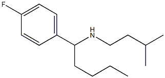 [1-(4-fluorophenyl)pentyl](3-methylbutyl)amine Struktur