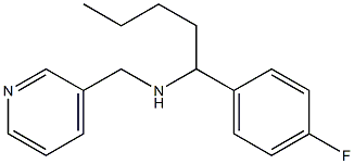 [1-(4-fluorophenyl)pentyl](pyridin-3-ylmethyl)amine Structure