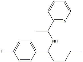 [1-(4-fluorophenyl)pentyl][1-(pyridin-2-yl)ethyl]amine Struktur