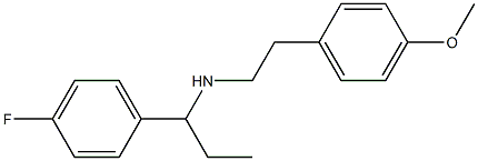 [1-(4-fluorophenyl)propyl][2-(4-methoxyphenyl)ethyl]amine|