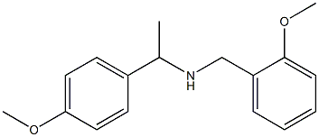 [1-(4-methoxyphenyl)ethyl][(2-methoxyphenyl)methyl]amine,,结构式