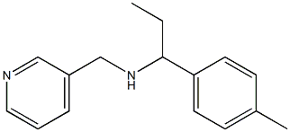 [1-(4-methylphenyl)propyl](pyridin-3-ylmethyl)amine,,结构式