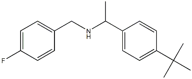 [1-(4-tert-butylphenyl)ethyl][(4-fluorophenyl)methyl]amine,,结构式
