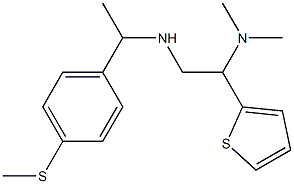 [2-(dimethylamino)-2-(thiophen-2-yl)ethyl]({1-[4-(methylsulfanyl)phenyl]ethyl})amine Structure