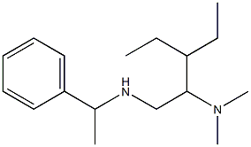 [2-(dimethylamino)-3-ethylpentyl](1-phenylethyl)amine,,结构式