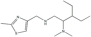 [2-(dimethylamino)-3-ethylpentyl][(2-methyl-1,3-thiazol-4-yl)methyl]amine 结构式