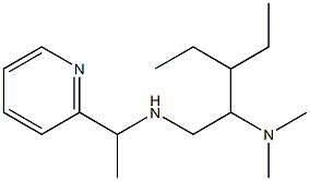 [2-(dimethylamino)-3-ethylpentyl][1-(pyridin-2-yl)ethyl]amine,,结构式