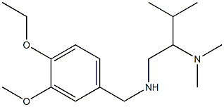 [2-(dimethylamino)-3-methylbutyl][(4-ethoxy-3-methoxyphenyl)methyl]amine Structure