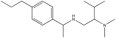 [2-(dimethylamino)-3-methylbutyl][1-(4-propylphenyl)ethyl]amine Struktur