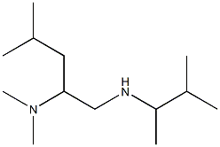 [2-(dimethylamino)-4-methylpentyl](3-methylbutan-2-yl)amine,,结构式
