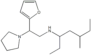 [2-(furan-2-yl)-2-(pyrrolidin-1-yl)ethyl](5-methylheptan-3-yl)amine 化学構造式