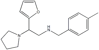 [2-(furan-2-yl)-2-(pyrrolidin-1-yl)ethyl][(4-methylphenyl)methyl]amine