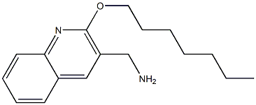 [2-(heptyloxy)quinolin-3-yl]methanamine,,结构式