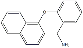 [2-(naphthalen-1-yloxy)phenyl]methanamine Structure