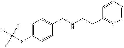 [2-(pyridin-2-yl)ethyl]({4-[(trifluoromethyl)sulfanyl]phenyl}methyl)amine