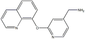 [2-(quinolin-8-yloxy)pyridin-4-yl]methanamine,,结构式